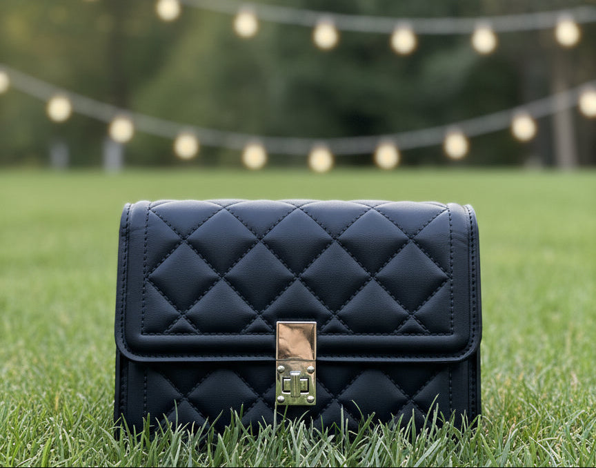 bolso de mano negro con mucho espacio
